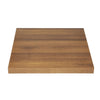 Bolero Pre-drilled Square Tabletop Rustic Oak 600mm - GR324 Wood Effect Table Tops Bolero   