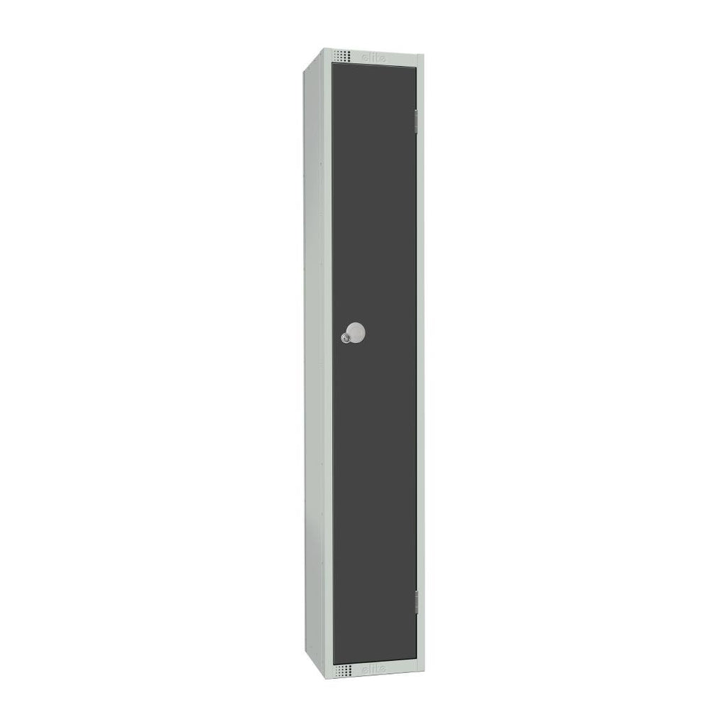 Elite Single Door Coin Return Locker Graphite Grey - GR677-CN Steel Lockers 300mm Deep Elite Lockers   