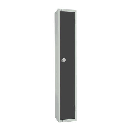 Elite Single Door Manual Combination Locker Locker Graphite Grey - GR677-CL Steel Lockers 300mm Deep Elite Lockers   