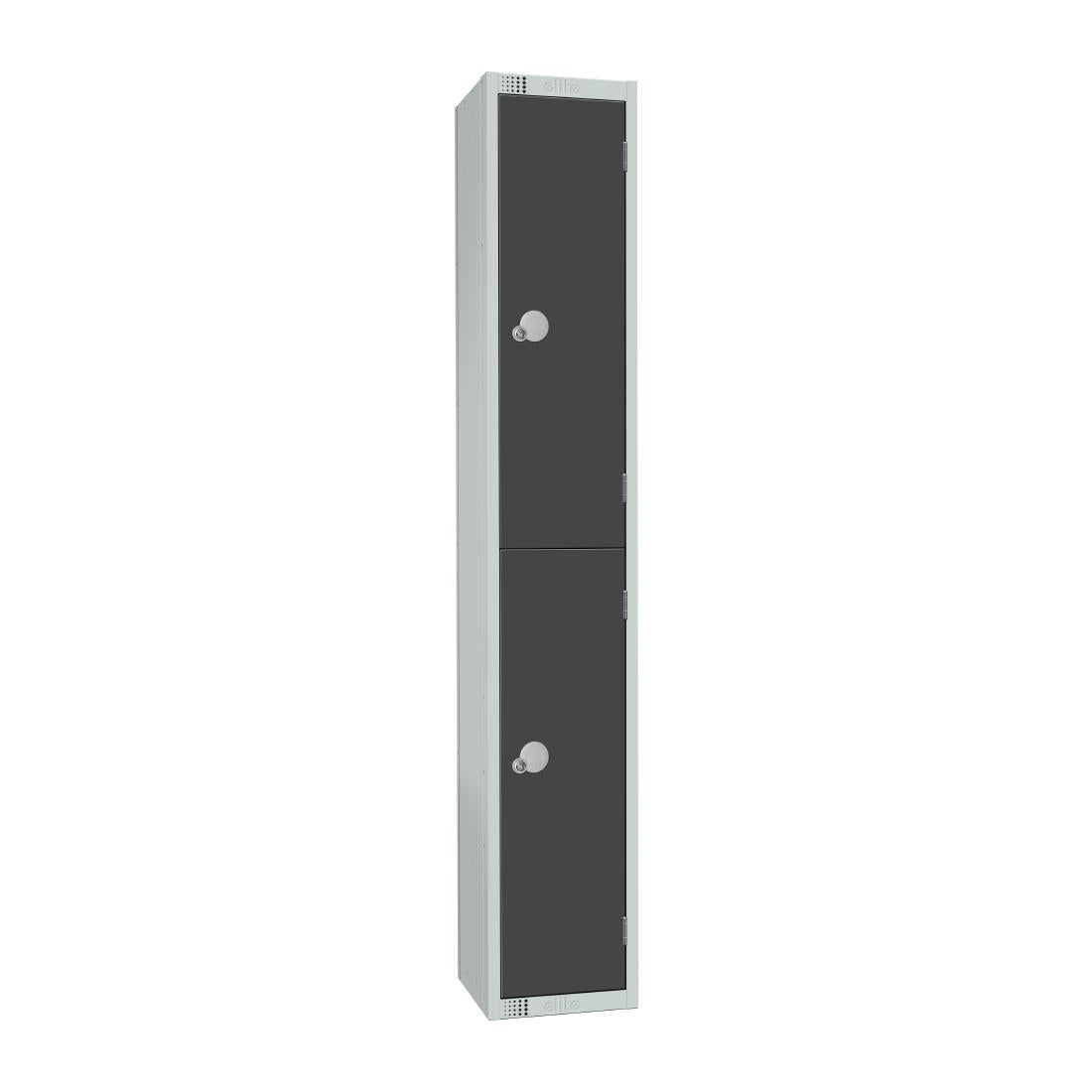 Elite Double Door Padlock Locker Graphite Grey - GR678-P Steel Lockers 300mm Deep Elite Lockers   