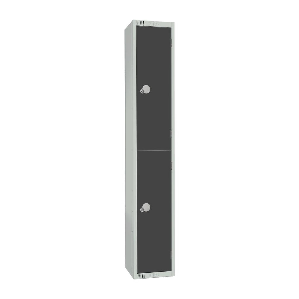 Elite Double Door Camlock Locker Graphite Grey - GR692-C Steel Lockers 450mm Deep Elite Lockers   