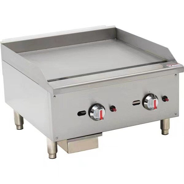 Hamoki 2 Burner Gas Countertop Griddle 604mm Wide - 101058 Gas Griddles Hamoki   