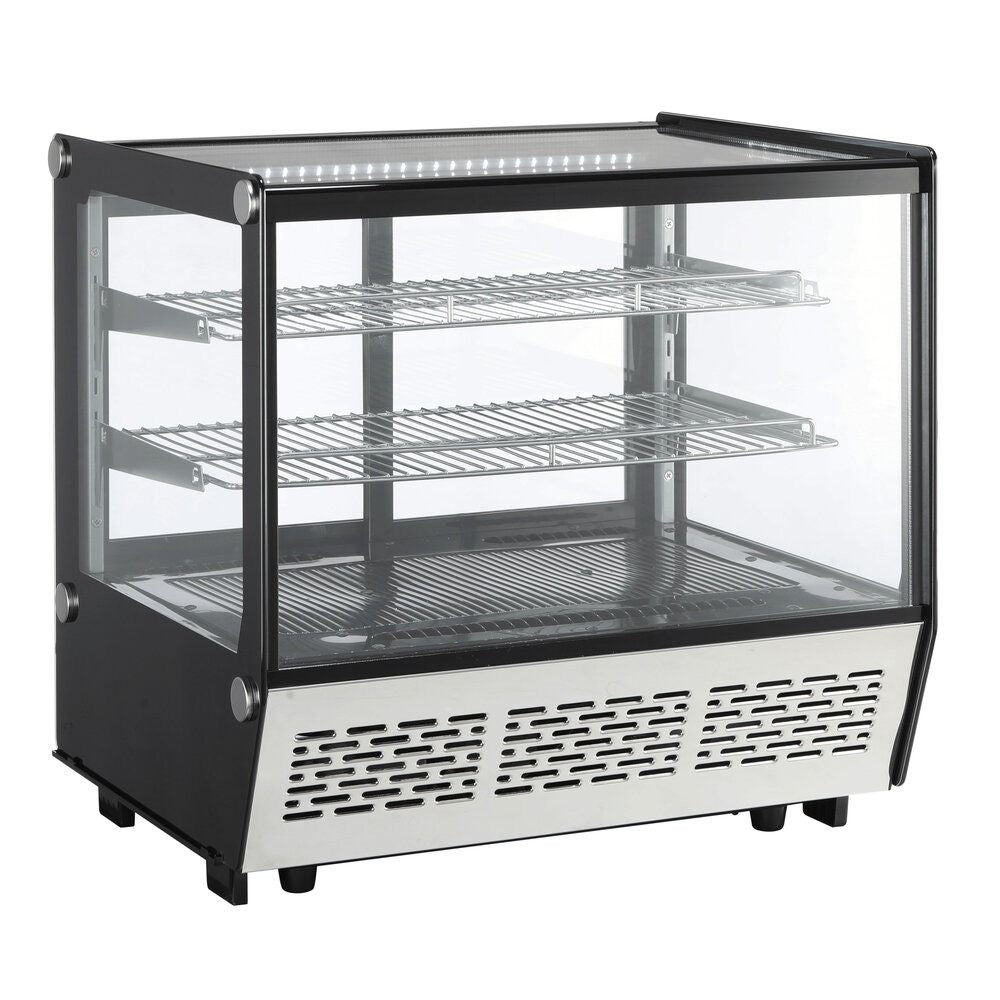 Hamoki Refrigerated Countertop Fridge Display Chiller 172 Litre Flat Glass - 251011 Refrigerated Counter Top Displays Hamoki   