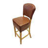 Hanoi Bar Chair in Soft Oak with Bison Tan Vinyl - HP788 All Stools Everyday   