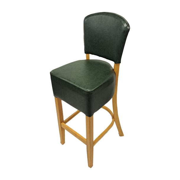 Hanoi Bar Chair in Soft Oak with Bison Cedar Vinyl - HP790 All Stools Everyday   