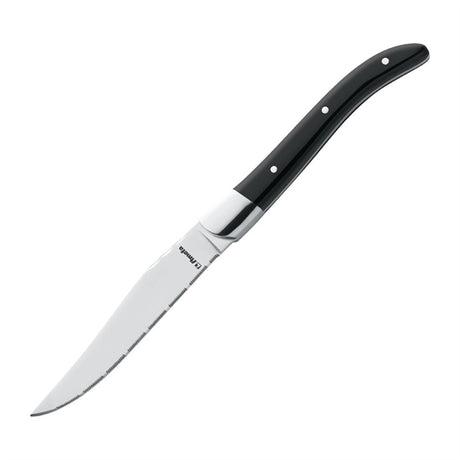 Amefa Royal Serrated Steak Knife Black (Pack of 6) - HP969 Table Knives Amefa