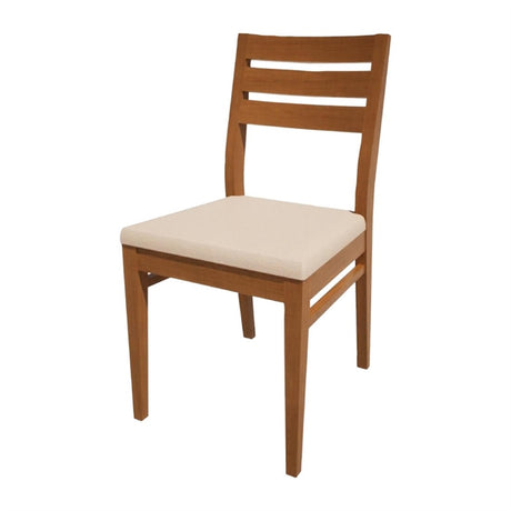 Bolero Bespoke Marty A Side Chair in Cream/Oak - HS351 All Chairs Bolero Bespoke   