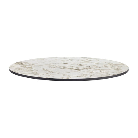 Extrema Round Carrara Marble Table Top 690mm - HS653 Stone Effect Table Tops Everyday   