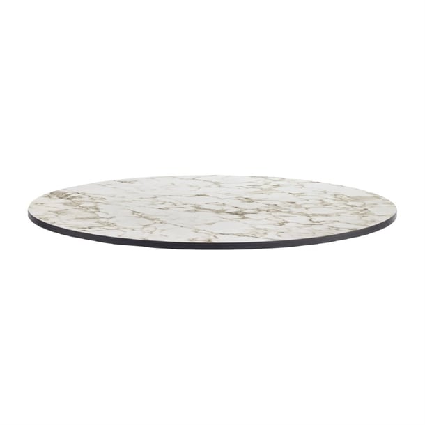 Extrema Round Carrara Marble Table Top 900mm - HS655 Stone Effect Table Tops Everyday   