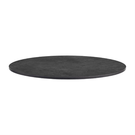 Extrema Round Metallic Anthracite Table Top 600mm - HS680 Solid Colour Table Tops Everyday   