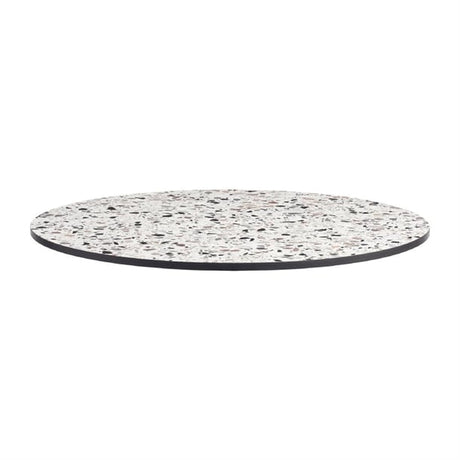 Extrema Round Mixed Terrazzo Table Top 600mm - HS686 Stone Effect Table Tops Everyday   