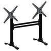 FLAT Auto Adjust ST22 Double Dining Table Base Black FlipTop - HS720 Poseur Height Table Bases Everyday   