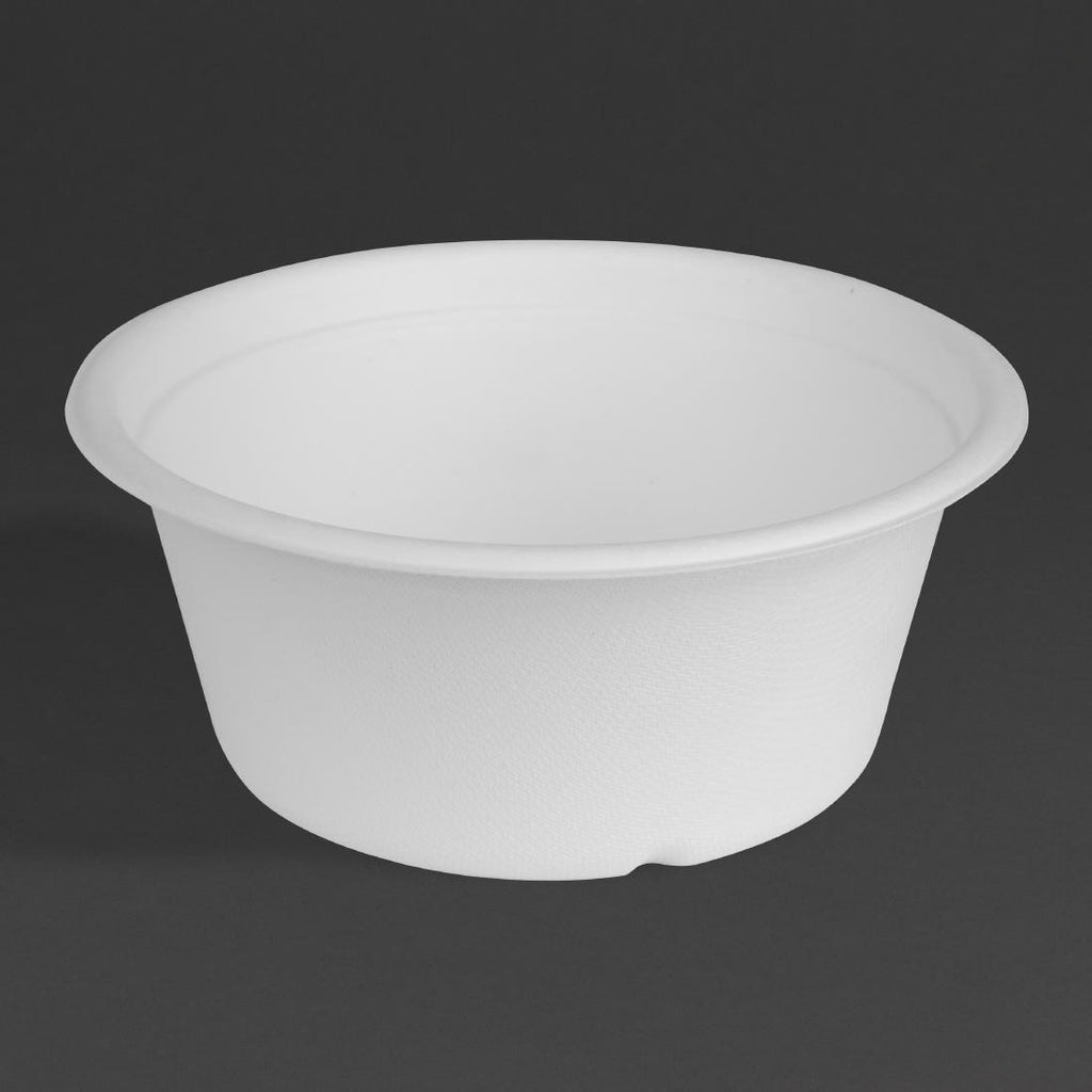 Fiesta Compostable Bagasse Bowl Base 400ml (Pack of 50) - HW021 Takeaway Food Containers Fiesta Compostable   