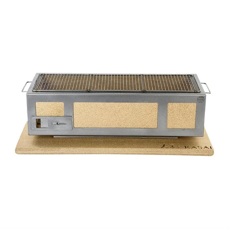 Kasai Medium Wide Konro Hibachi Grill with Stainless Steel Frame For 8 - 12 People - HW416 Konro Hibachi Grills Kasai   