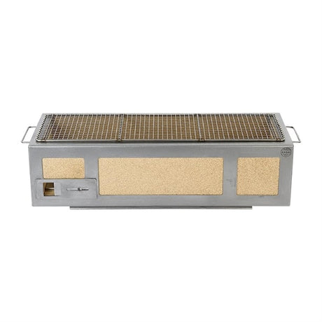 Kasai Medium Wide Konro Hibachi Grill with Stainless Steel Frame For 8 - 12 People - HW416 Konro Hibachi Grills Kasai   