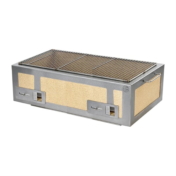 Kasai XL Konro Hibachi Grill with Stainless Steel Frame For 8 - 10 People - HW417 Konro Hibachi Grills Kasai   