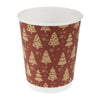 Fiesta Recyclable Christmas Double Wall Hot Cups 8oz (Pack of 500) - HX280 Disposable Cups Fiesta Recyclable   