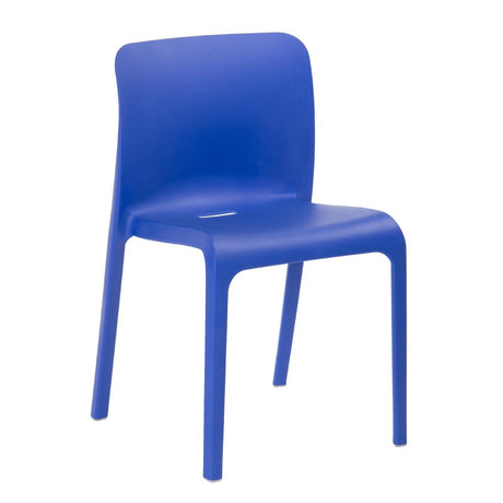 Origin POP Chair Marine Blue 480x500x790mm (Pack of 2) - HX765 Plastic Chairs Origin   