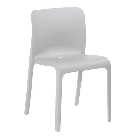 Origin POP Chair Signal Grey 480x500x790mm (Pack of 2) - HX767 Plastic Chairs Origin   