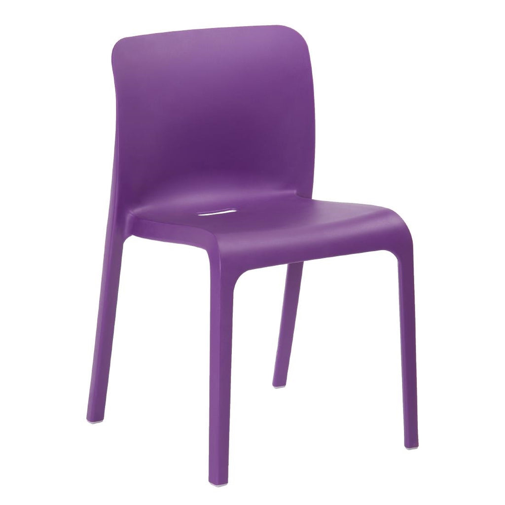 Origin POP Chair Blue Lilac 480x500x790mm (Pack of 2) - HX768 Plastic Chairs Origin   