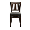 Manhattan Dining Chair in Dark Walnut with Shetland Smoke Seat (Pack of 2) - HX804 Wooden Dining Chairs Everyday   