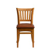 Manhattan Dining Chair in Soft Oak with Bison Tan Seat (Pack of 2) - HX808 Wooden Dining Chairs Everyday   