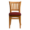 Manhattan Dining Chair in Soft Oak with Shetland Scarlett Seat (Pack of 2) - HX813 Wooden Dining Chairs Everyday   