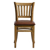 Manhattan Dining Chair in Weathered Oak with Bison Espresso Seat (Pack of 2) - HX814 Wooden Dining Chairs Everyday   