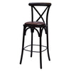 Bristol Bar Chair in Dark Walnut with Bison Espresso Seat - HX872 All Stools Everyday   