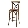 Bristol Bar Chair in Weathered Oak with Bison Tan Seat - HX880 All Stools Everyday   