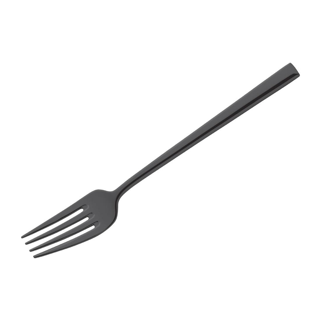 Amefa Metropole Black Dessert Forks (Pack of 12) - HY045 Amefa Cutlery Amefa   