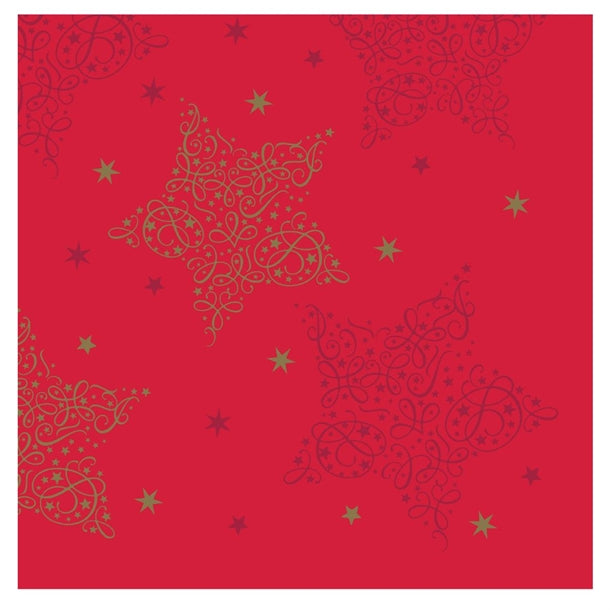 Swantex Lunch Napkins Merry & Bright Red 33x33cm 2ply 1/4 Fold (Pack of 1000) - HY172 Paper Napkins Swantex   