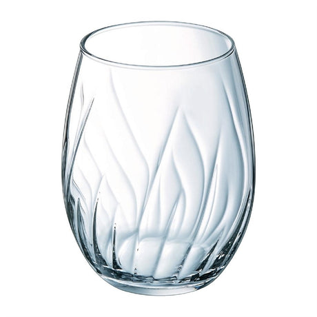 Cristal d'Arques Swirly Tumblers 360ml (Pack of 8) - HZ403 Wine Glasses Cristal d'Arques   