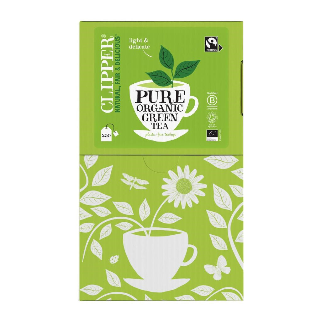 Clipper Fairtrade Organic Green Tea - Envelope, String & Tag (Pack of 250) - KA506  Clipper   