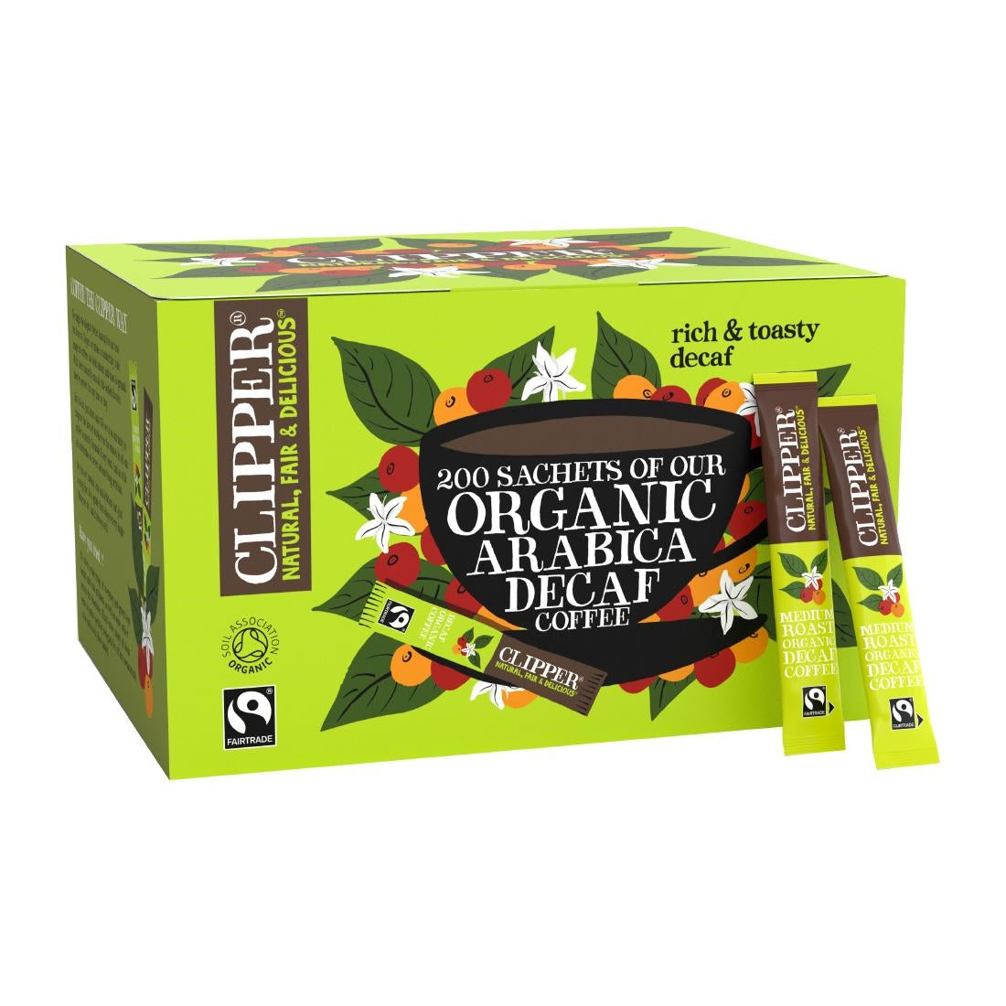 Clipper Fairtrade Organic Medium Roast Decaf Arabica Coffee Sachets - KA509  Clipper   