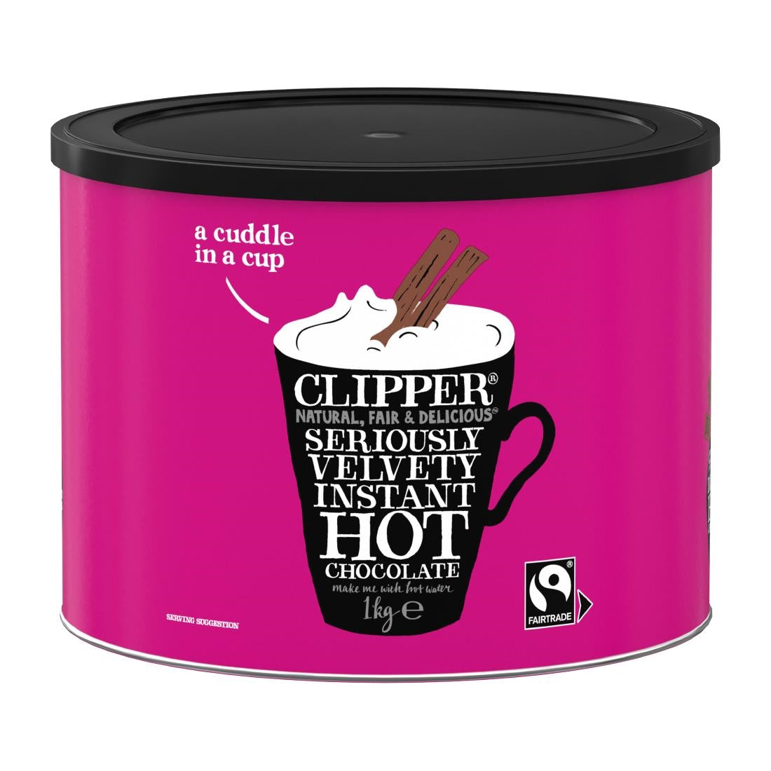 Clipper Fairtrade Seriously Velvety Hot Chocolate 1kg - KA511  Clipper   