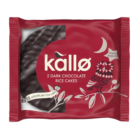 Kallo Dark Chocolate Topped Rice Cakes (Pack of 30) - KA516  Kallo   