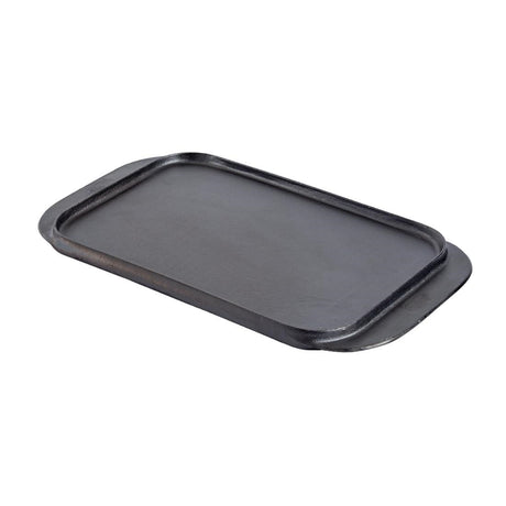 Vogue Reversible Cast Iron Double Griddle Pan 26cm - M650 Cast Iron Cookware Vogue