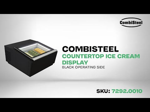 Combisteel Ice Cream Counter Top Compact Display Freezer 3 x 5 Litre - 7292.0010 Ice Cream Display Freezers Combisteel