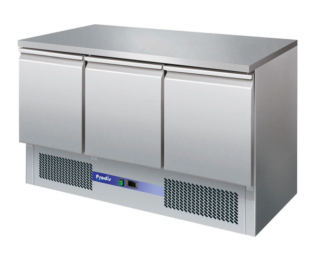 Prodis EC-3SS 3 door undercounter stainless steel refrigerator - Items Refrigerated Counters - Triple Door Prodis   