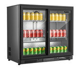 Sterling Pro Black Double Door Sliding Bottle Cooler 228 Litres - SP2HC-BS Double Door Bottle Coolers Sterling Pro   