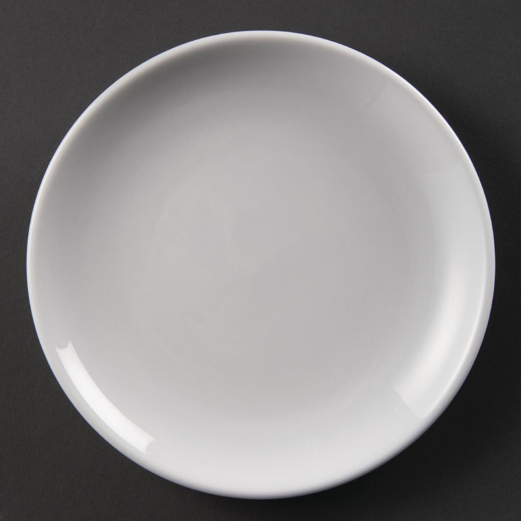 Olympia Whiteware Coupe Plates 180mm (Pack of 12) - U076 Plates Olympia