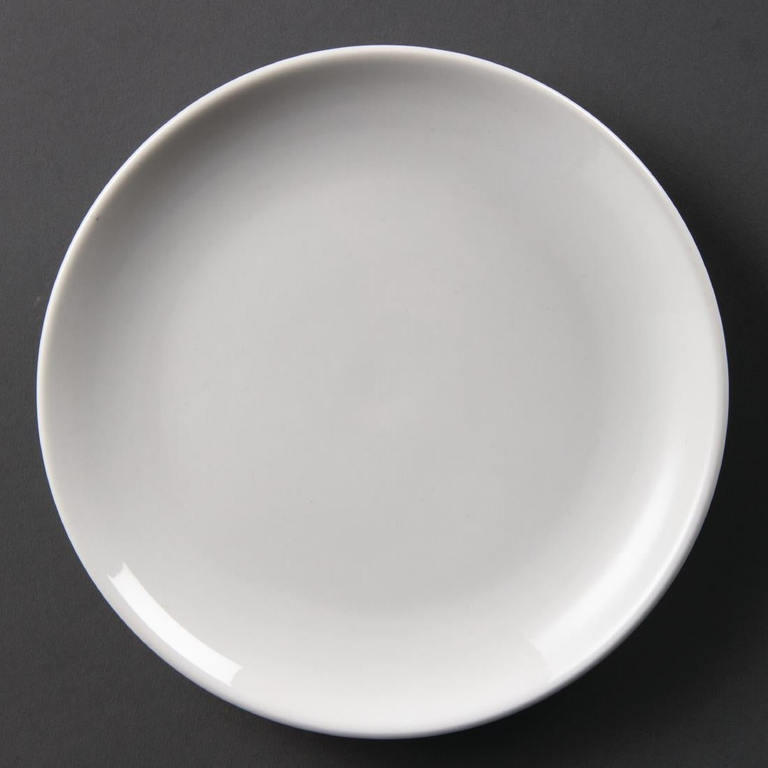 Olympia Whiteware Coupe Plates 200mm (Pack of 12) - U077 Plates Olympia