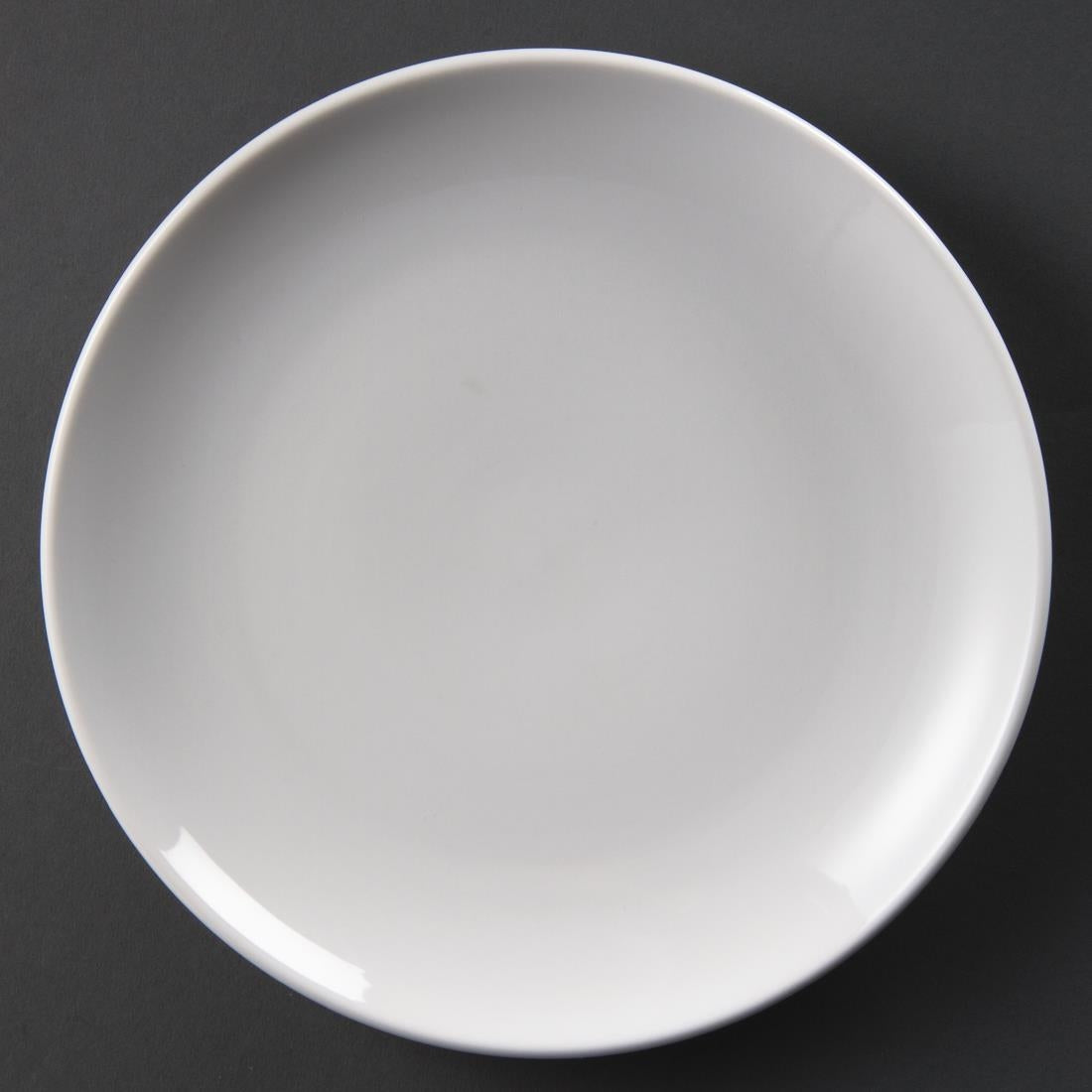 Olympia Whiteware Coupe Plates 230mm (Pack of 12) - U078 Plates Olympia