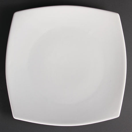 Olympia Whiteware Rounded Square Plates 305mm (Pack of 6) - U172 Plates Olympia