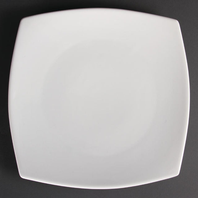 Olympia Whiteware Rounded Square Plates 305mm (Pack of 6) - U172 Plates Olympia