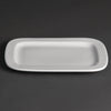 Olympia Whiteware Rounded Rectangular Plates 230mm (Pack of 12) - U805 Plates Olympia