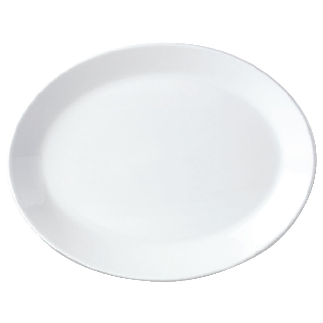 Steelite Simplicity White Oval Coupe Dishes 202mm (Pack of 24) - V0026 Steelite Performance Steelite   