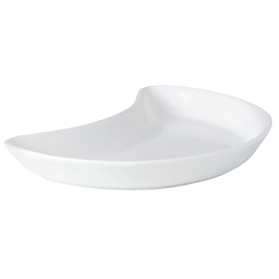 Steelite Simplicity White Crescent Salad Plates 202mm (Pack of 12) - V0082 Steelite Performance Steelite   