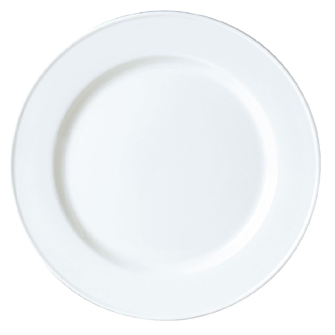 Steelite Simplicity White Slimline Plates 202mm (Pack of 24) - V0086 Steelite Performance Steelite   